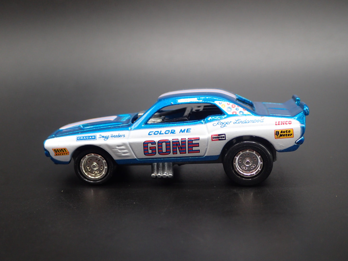 1972 DODGE CHALLENGER FUNNY CAR NHRA COLOR ME GONE 1:64 SCALE DIECAST MODEL CAR