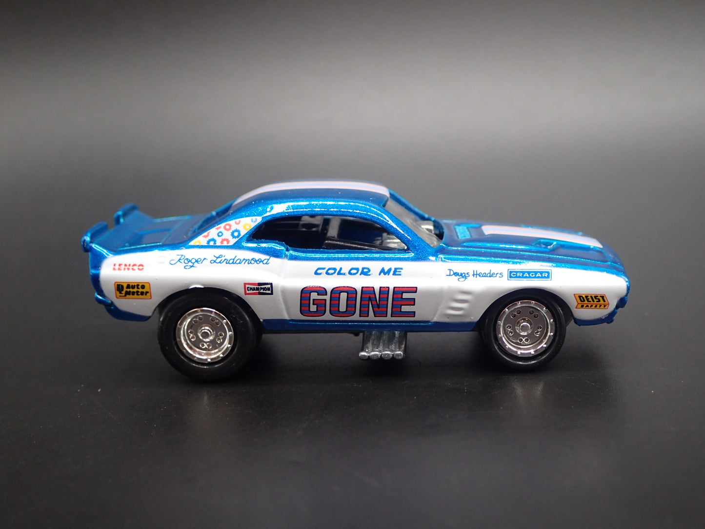 1972 DODGE CHALLENGER FUNNY CAR NHRA COLOR ME GONE 1:64 SCALE DIECAST MODEL CAR