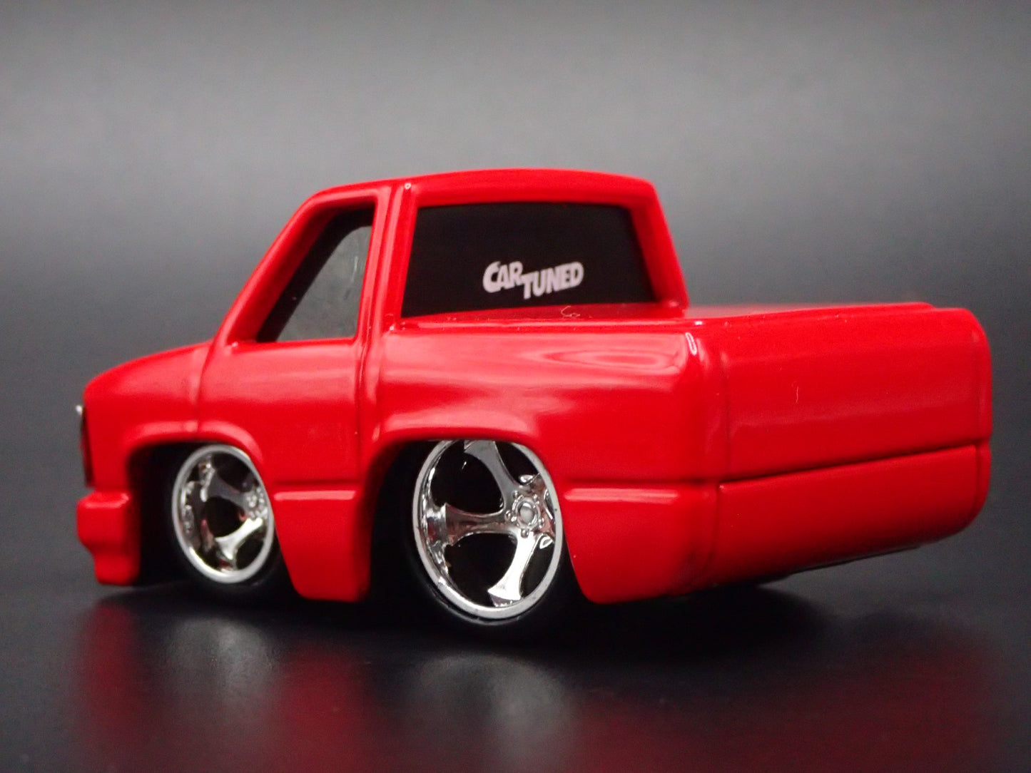 1990 90 CHEVY CHEVROLET 454 PICKUP TRUCK TUNED RED 1/64 SCALE DIECAST MODEL CAR