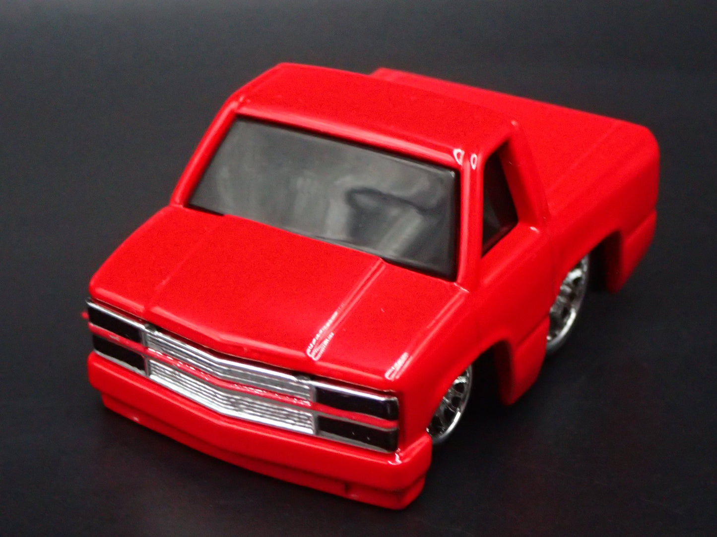1990 90 CHEVY CHEVROLET 454 PICKUP TRUCK TUNED RED 1/64 SCALE DIECAST MODEL CAR