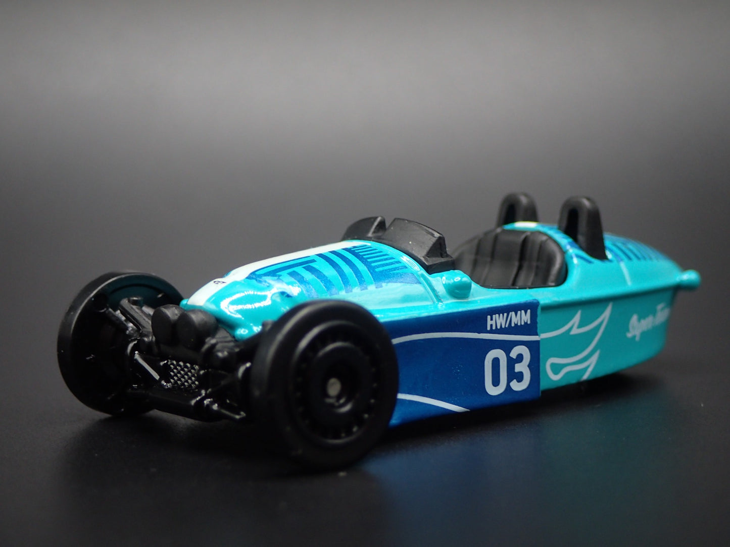 2022-2025 MORGAN SUPER 3 TEAL 1:64 SCALE COLLECTIBLE DIORAMA DIECAST MODEL CAR