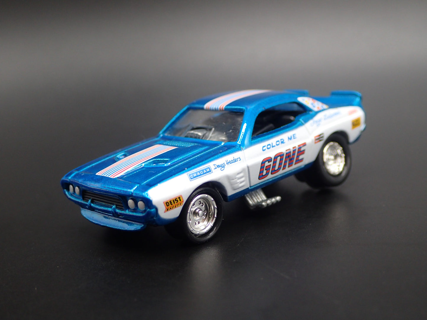 1972 DODGE CHALLENGER FUNNY CAR NHRA COLOR ME GONE 1:64 SCALE DIECAST MODEL CAR