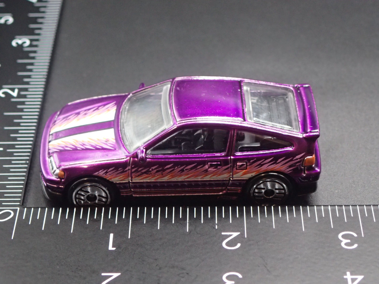 1984-1987 HONDA CRX PURPLE 1:64 SCALE COLLECTIBLE DIORAMA DIECAST MODEL CAR
