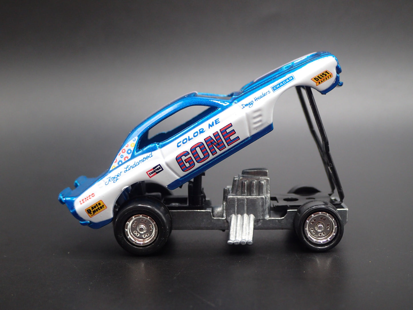 1972 DODGE CHALLENGER FUNNY CAR NHRA COLOR ME GONE 1:64 SCALE DIECAST MODEL CAR