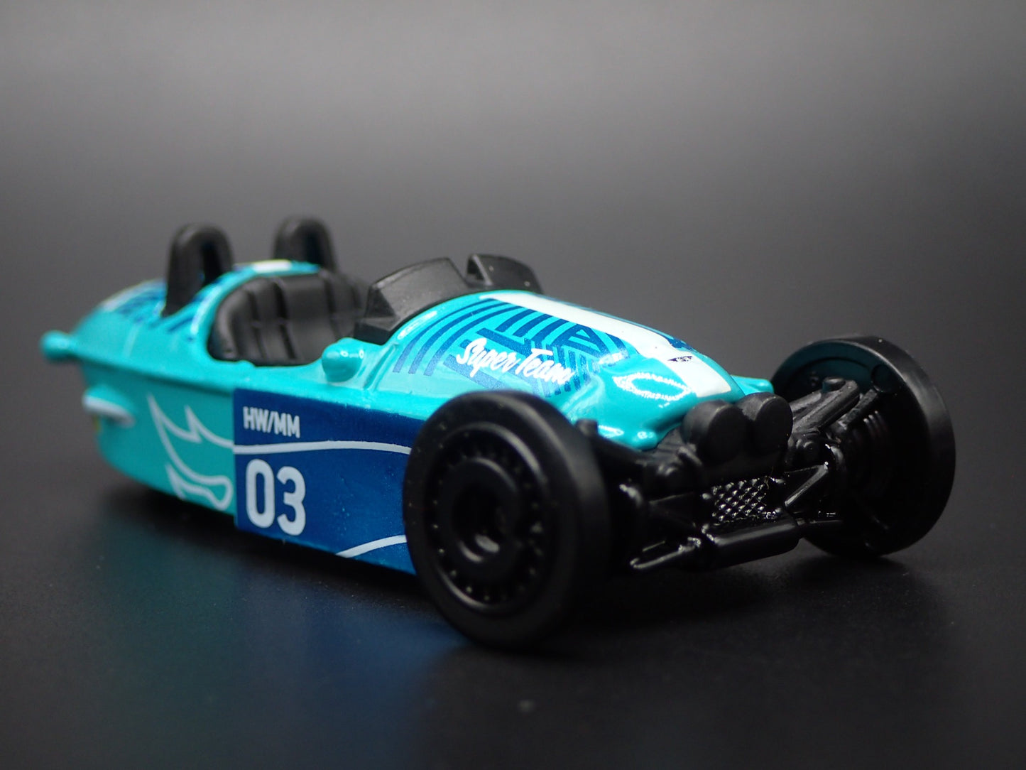 2022-2025 MORGAN SUPER 3 TEAL 1:64 SCALE COLLECTIBLE DIORAMA DIECAST MODEL CAR