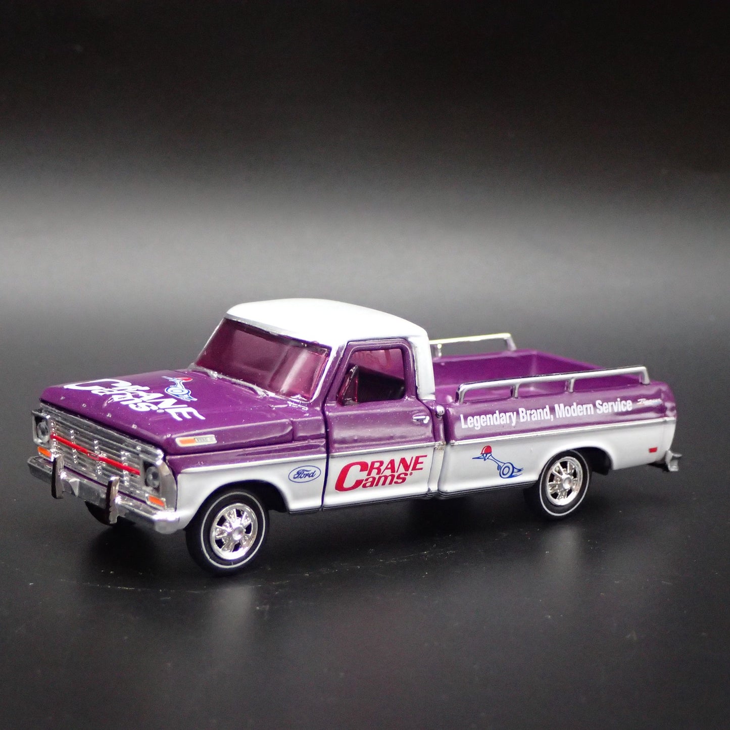 1969 69 FORD F100 RANGER PICKUP TRUCK CRANE CAMS 1:64 SCALE DIECAST MODEL CAR