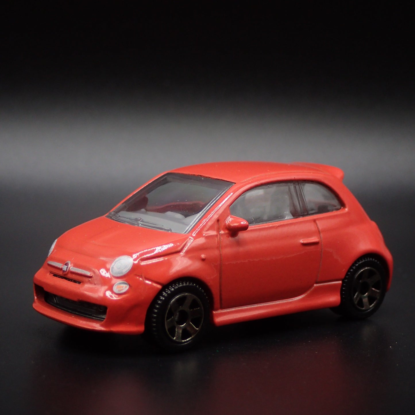 2007-2025 FIAT 500 TURBO ORANGE 1/64 SCALE COLLECTIBLE DIORAMA DIECAST MODEL CAR