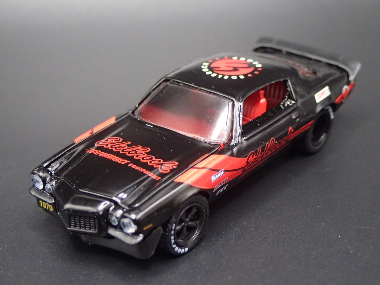 1970 70 CHEVY CHEVROLET CAMARO EDELBROCK 1/64 SCALE DIORAMA DIECAST MODEL CAR