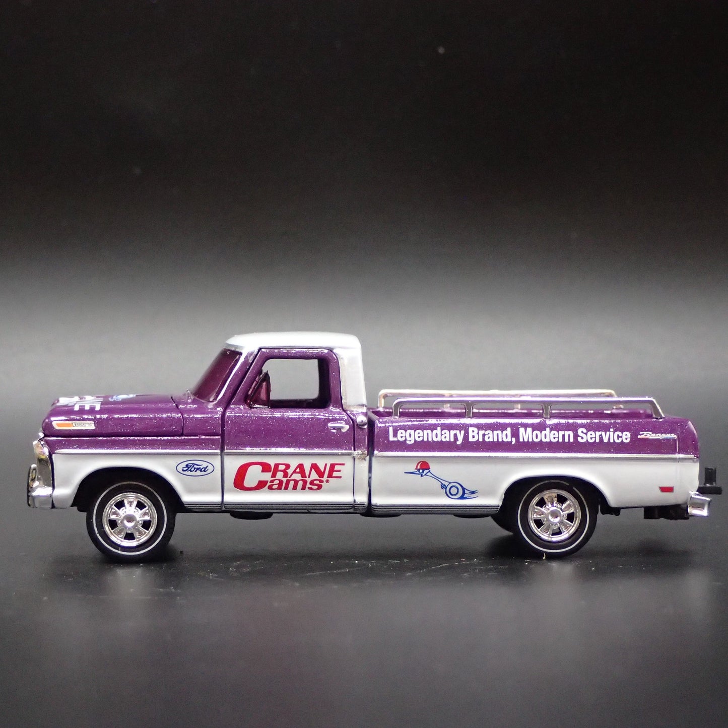 1969 69 FORD F100 RANGER PICKUP TRUCK CRANE CAMS 1:64 SCALE DIECAST MODEL CAR