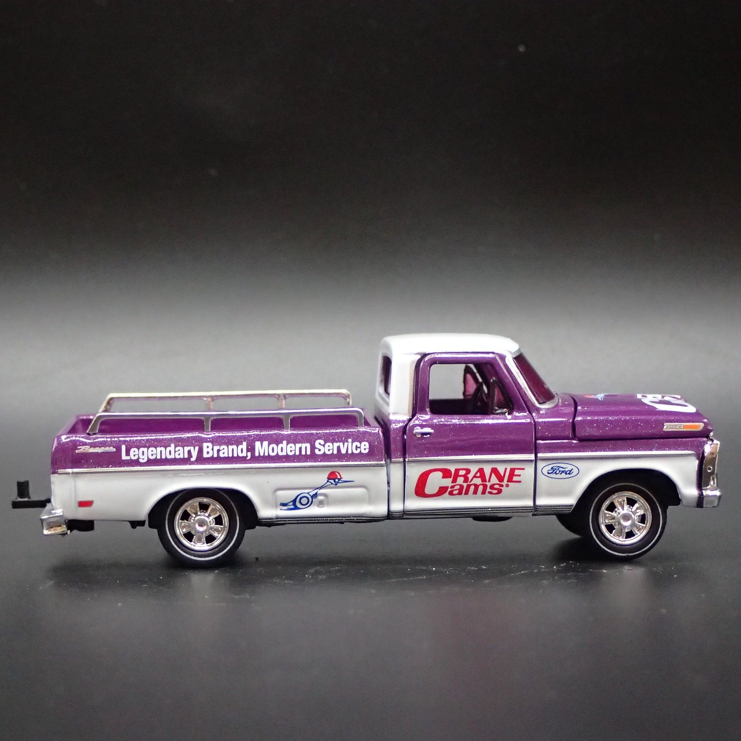 1969 69 FORD F100 RANGER PICKUP TRUCK CRANE CAMS 1:64 SCALE DIECAST MODEL CAR
