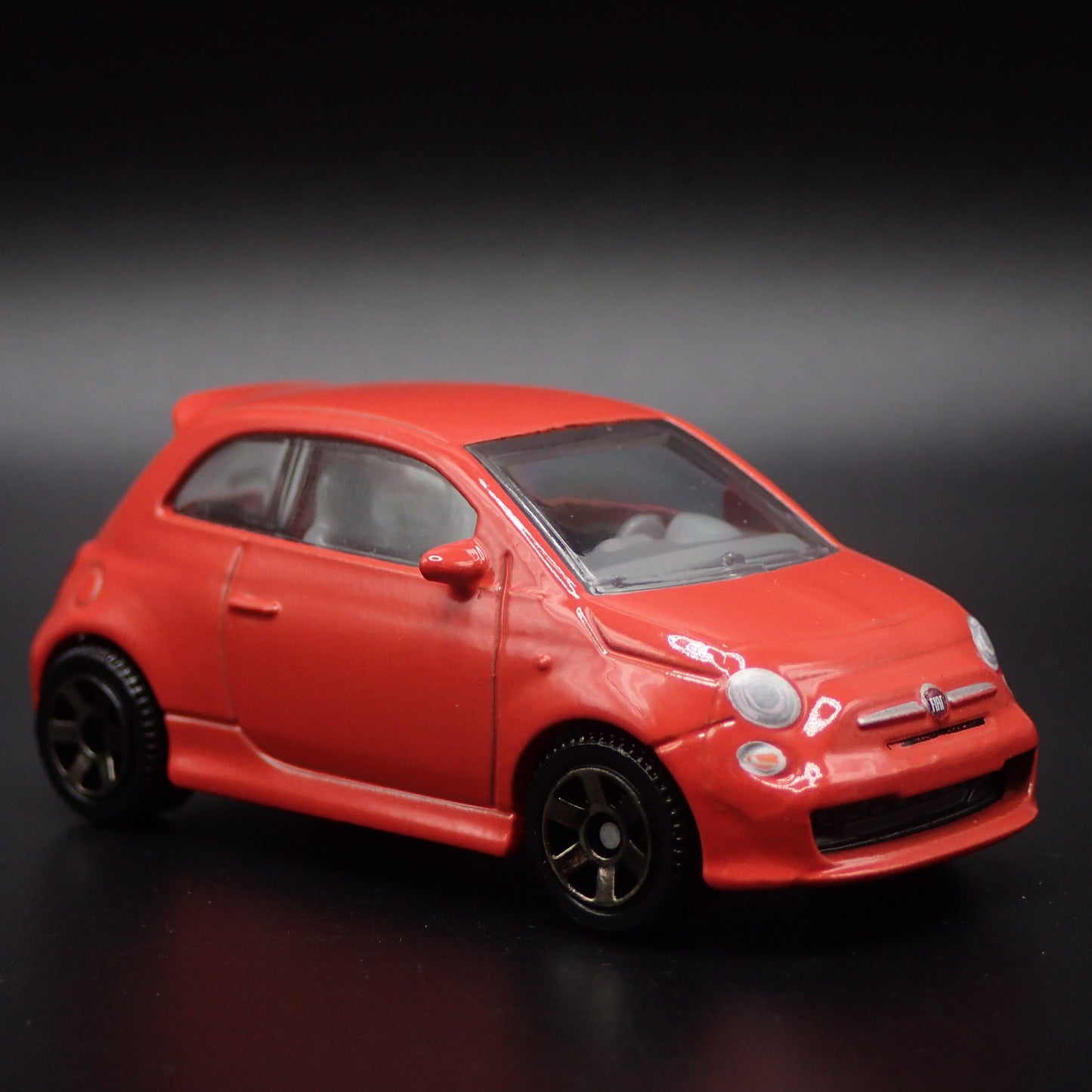 2007-2025 FIAT 500 TURBO ORANGE 1/64 SCALE COLLECTIBLE DIORAMA DIECAST MODEL CAR