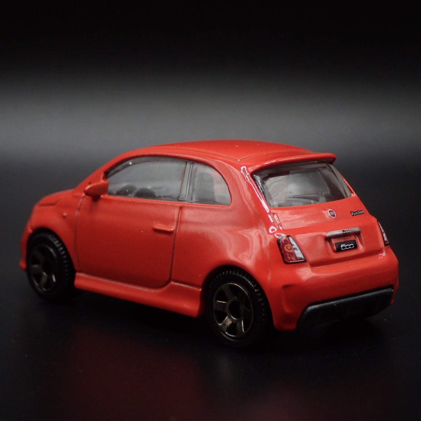 2007-2025 FIAT 500 TURBO ORANGE 1/64 SCALE COLLECTIBLE DIORAMA DIECAST MODEL CAR
