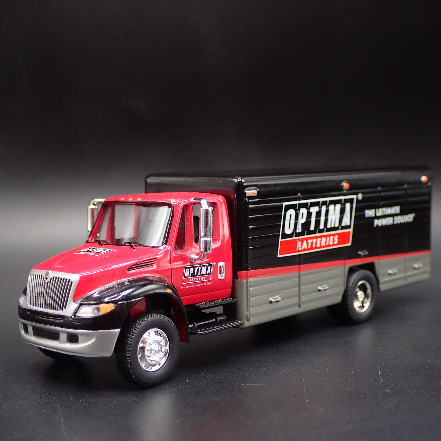 OPTIMA BATTERIES INTERNATIONAL DURASTAR DELIVERY TRUCK 1/64 SCALE DIECAST MODEL