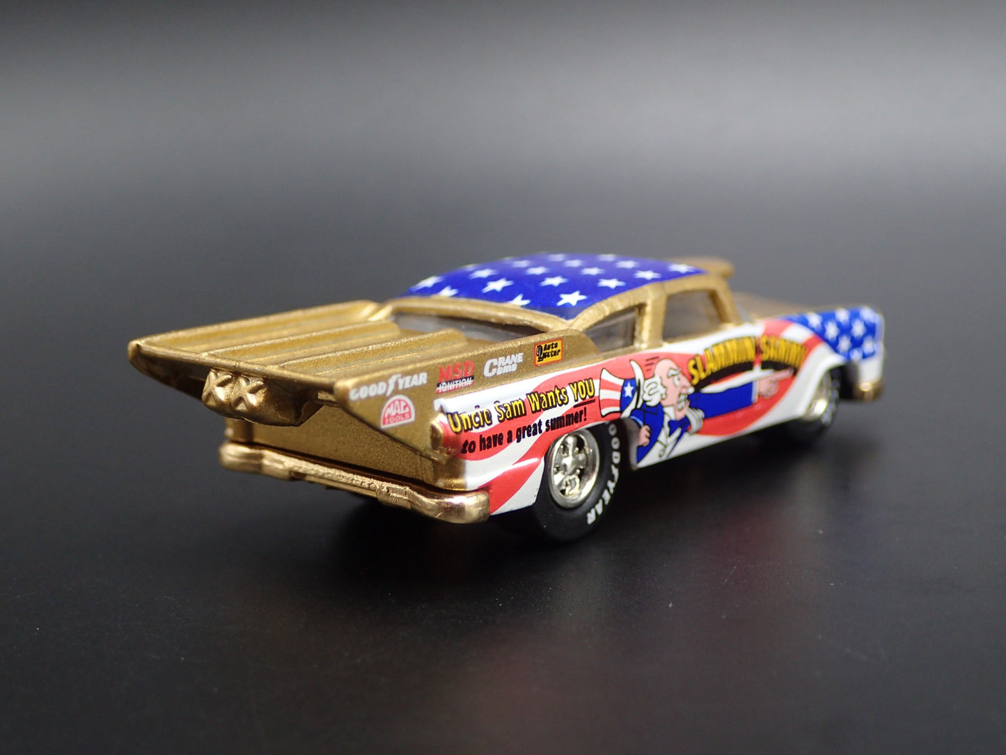 1955 FORD CROWN VICTORIA NHRA SLAMMIN SAMMY 1:64 SCALE DIORAMA DIECAST MODEL CAR