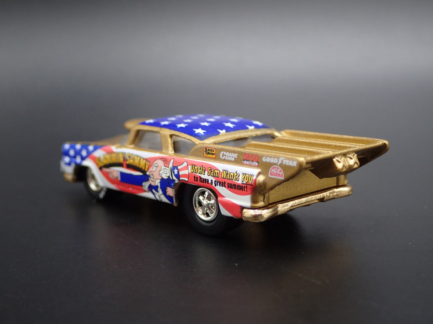 1955 FORD CROWN VICTORIA NHRA SLAMMIN SAMMY 1:64 SCALE DIORAMA DIECAST MODEL CAR