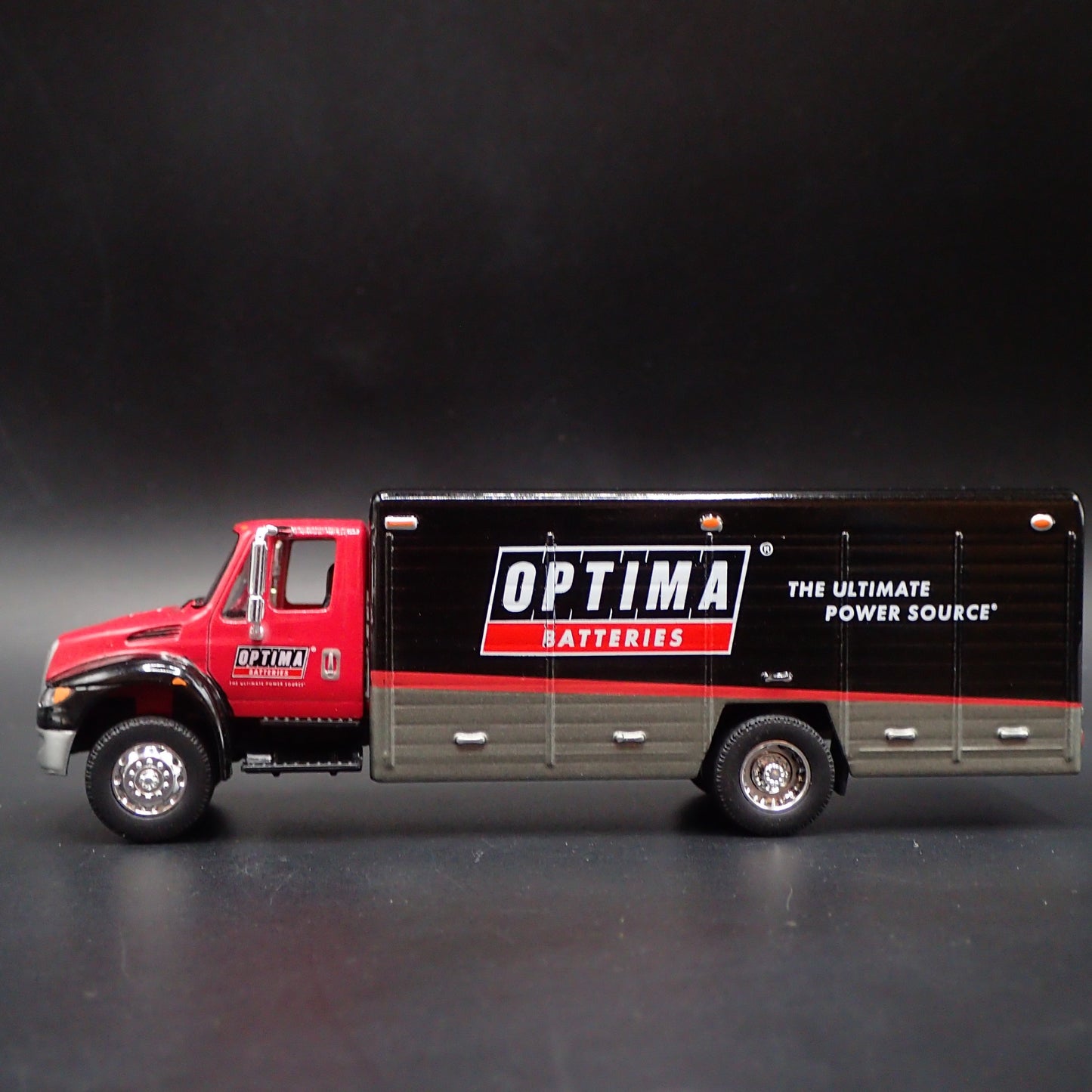 OPTIMA BATTERIES INTERNATIONAL DURASTAR DELIVERY TRUCK 1/64 SCALE DIECAST MODEL
