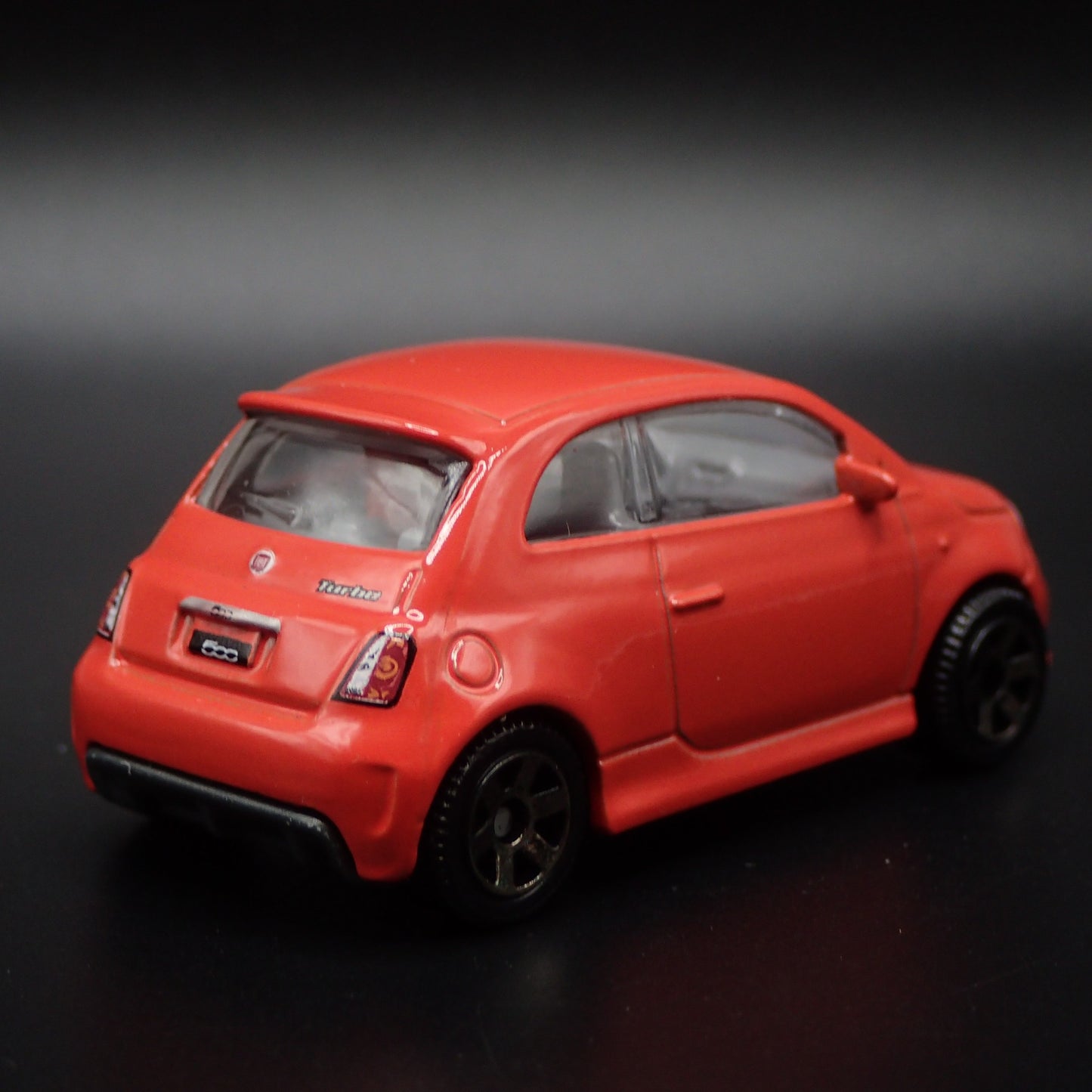 2007-2025 FIAT 500 TURBO ORANGE 1/64 SCALE COLLECTIBLE DIORAMA DIECAST MODEL CAR