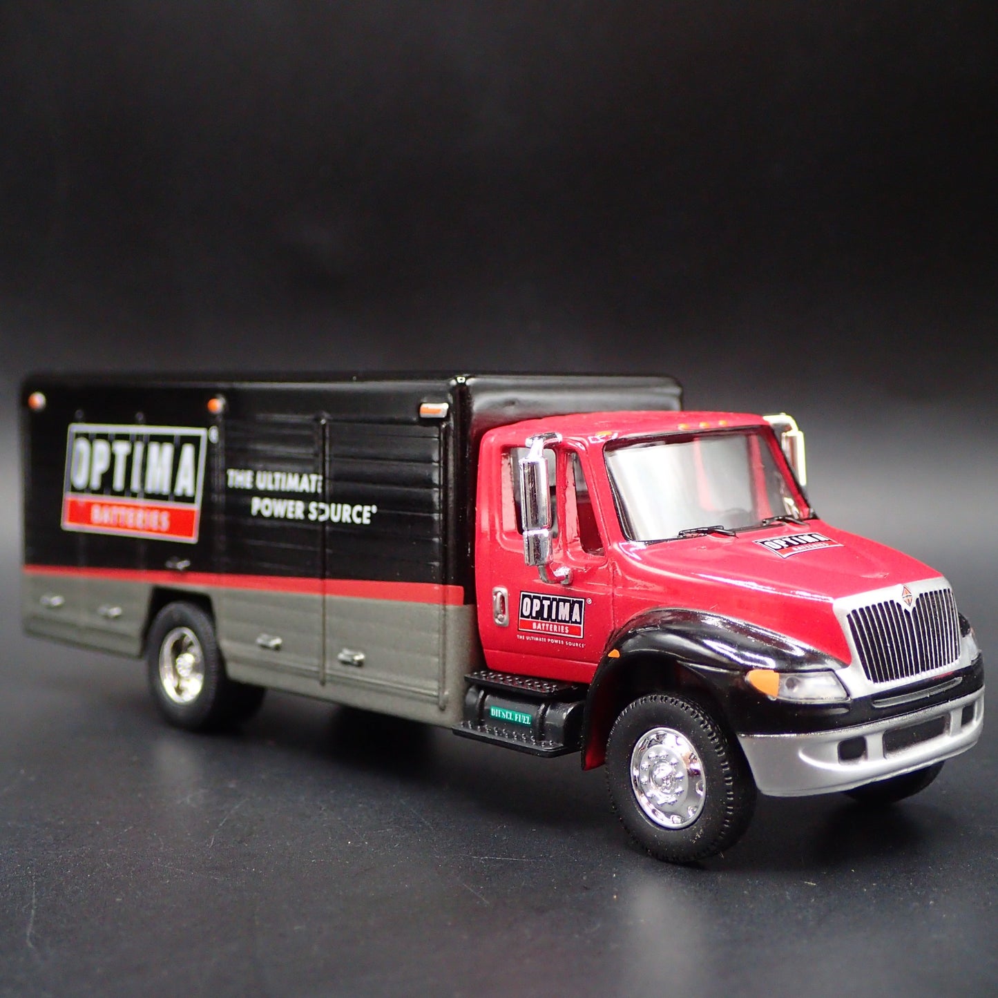 OPTIMA BATTERIES INTERNATIONAL DURASTAR DELIVERY TRUCK 1/64 SCALE DIECAST MODEL