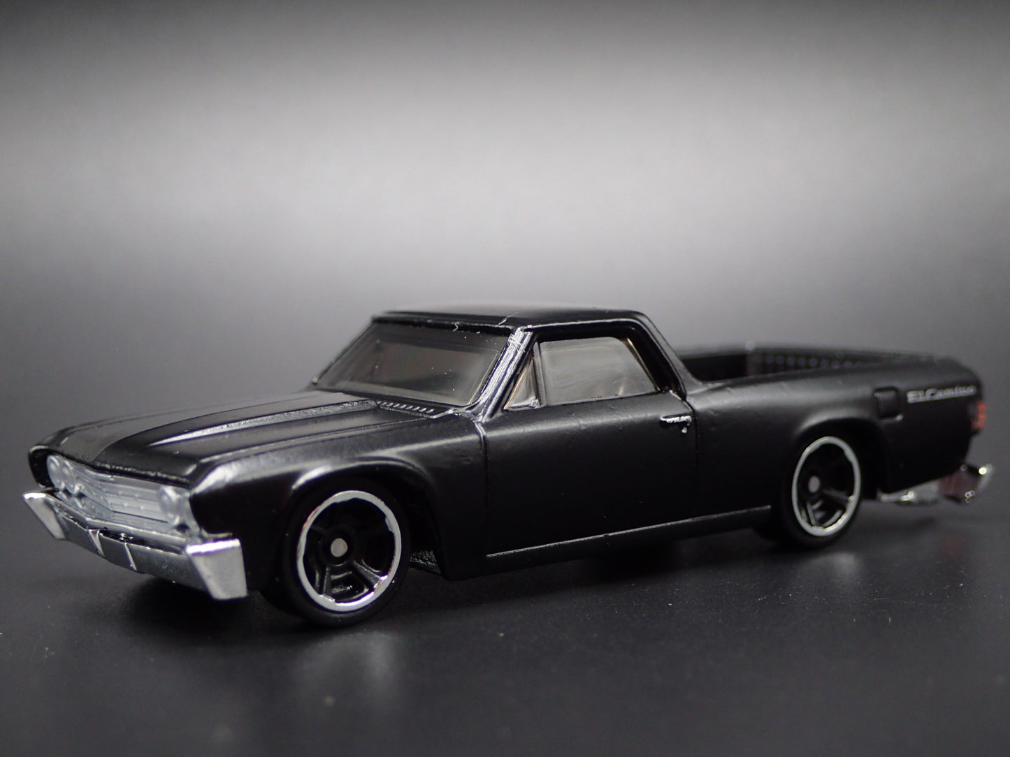 1967 67 CHEVY CHEVROLET EL CAMINO BLACK 1:64 SCALE DIORAMA DIECAST MODEL CAR