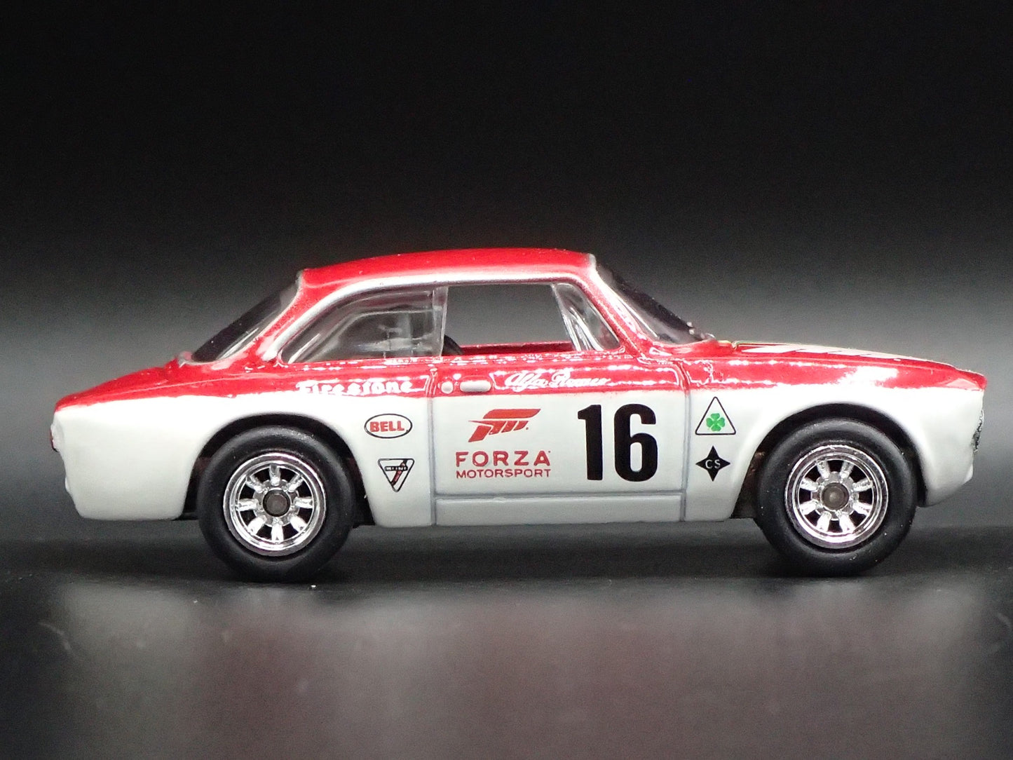 1965-1969 ALFA ROMEO GIULIA SPRINT GTA RARE 1:64 SCALE DIORAMA DIECAST MODEL CAR