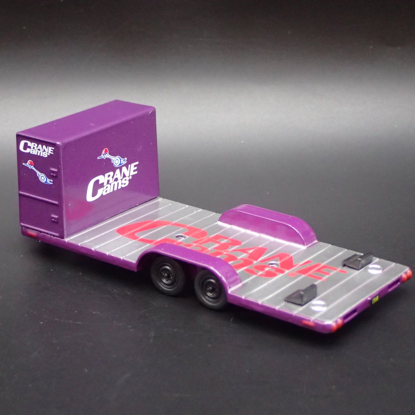 CRANE CAMS RACING FLATBED CAR HAULER TRAILER 1:64 SCALE DIORAMA PROP MODEL CAR