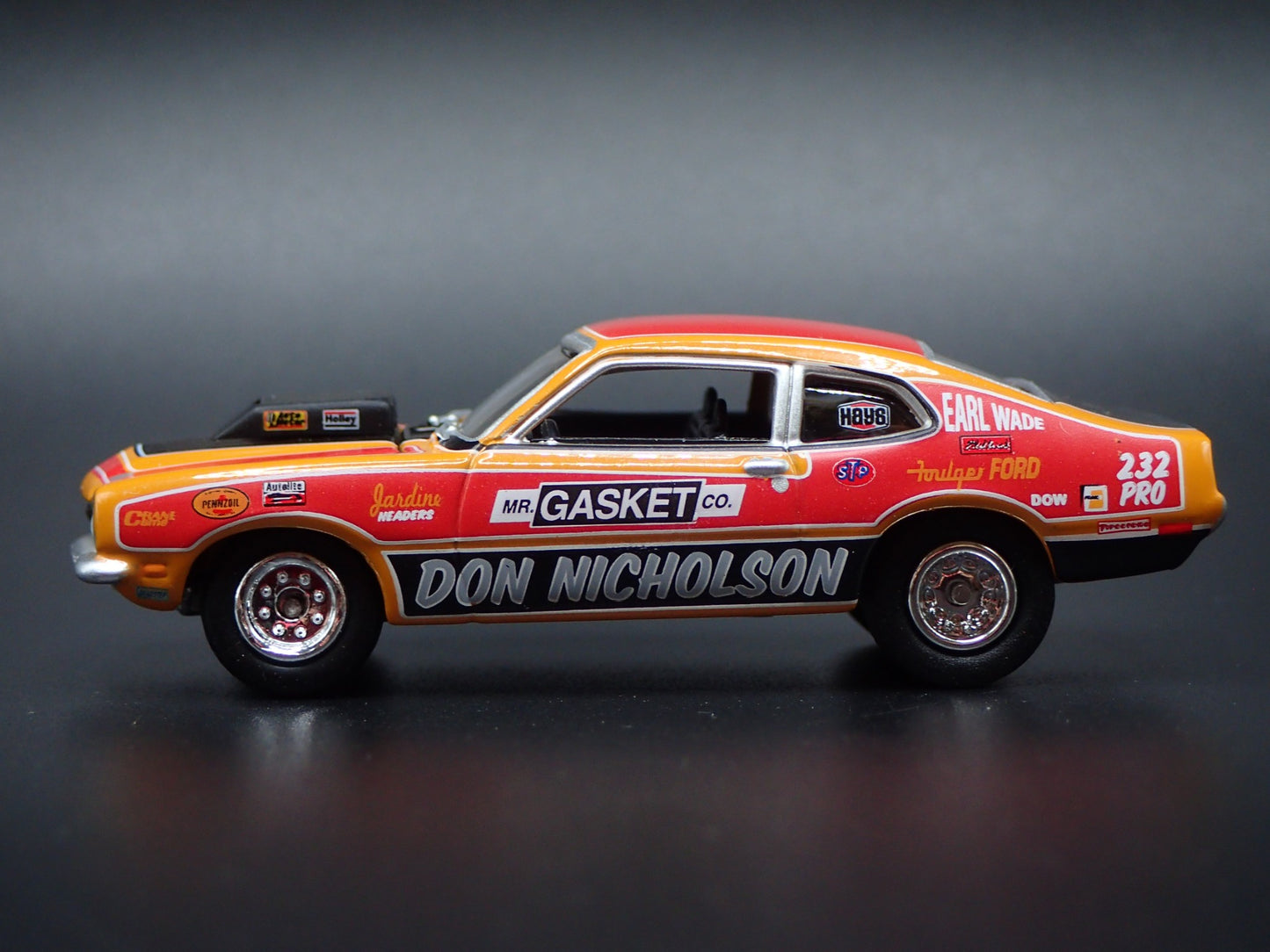1970 70 FORD MAVERICK MR GASKET CO DON NICHOLSON 1:64 SCALE DIECAST MODEL CAR