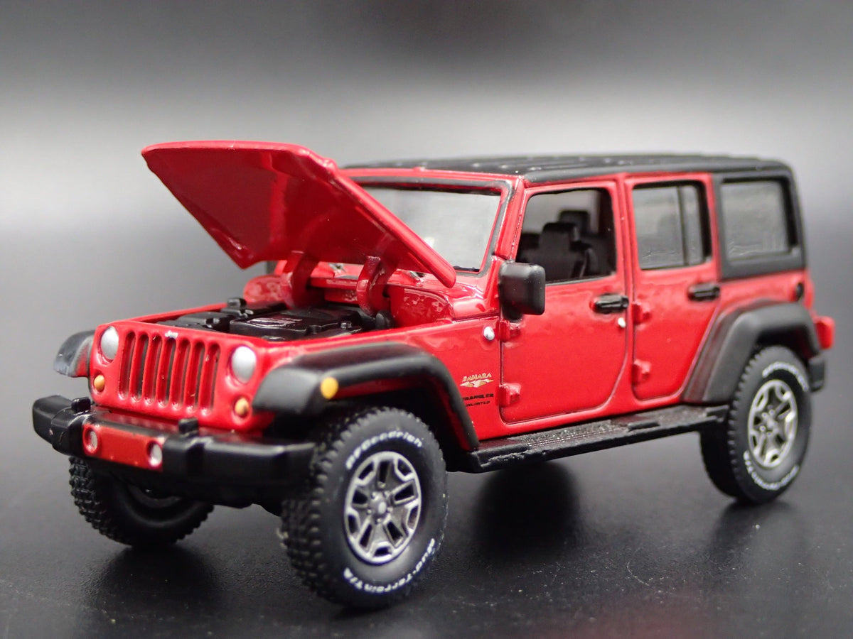 2006-2018 JEEP WRANGLER UNLIMITED SAHARA JK 4 DOOR 1:64 SCALE DIECAST MODEL CAR-Burning Rubber Toy Company
