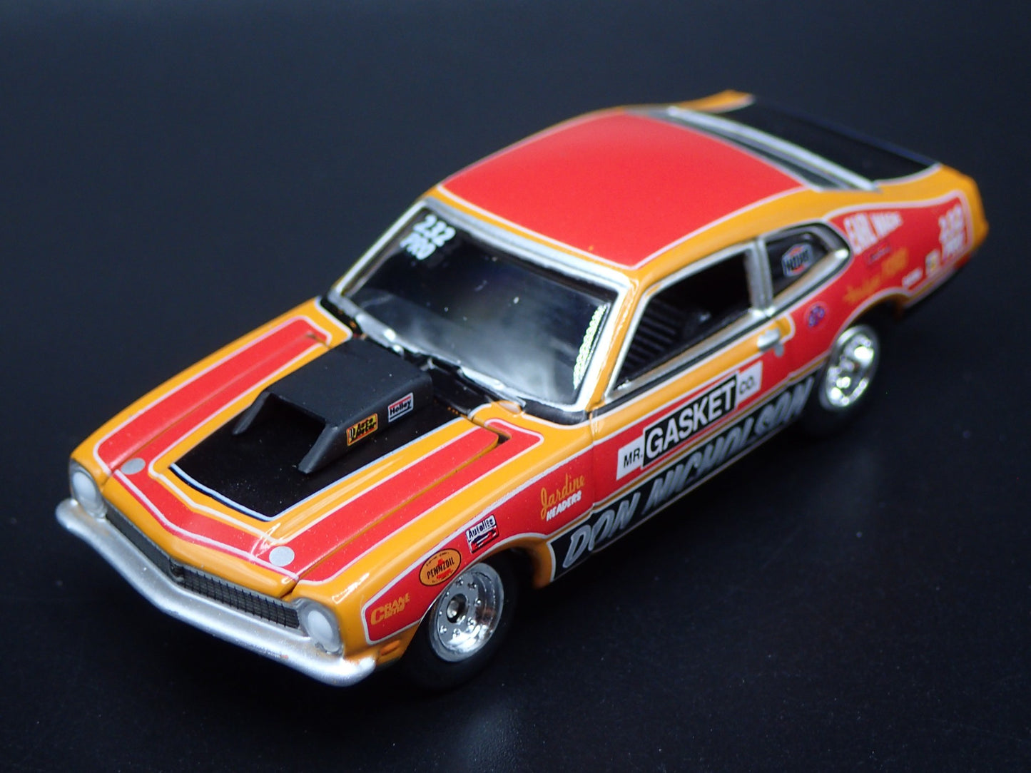 1970 70 FORD MAVERICK MR GASKET CO DON NICHOLSON 1:64 SCALE DIECAST MODEL CAR