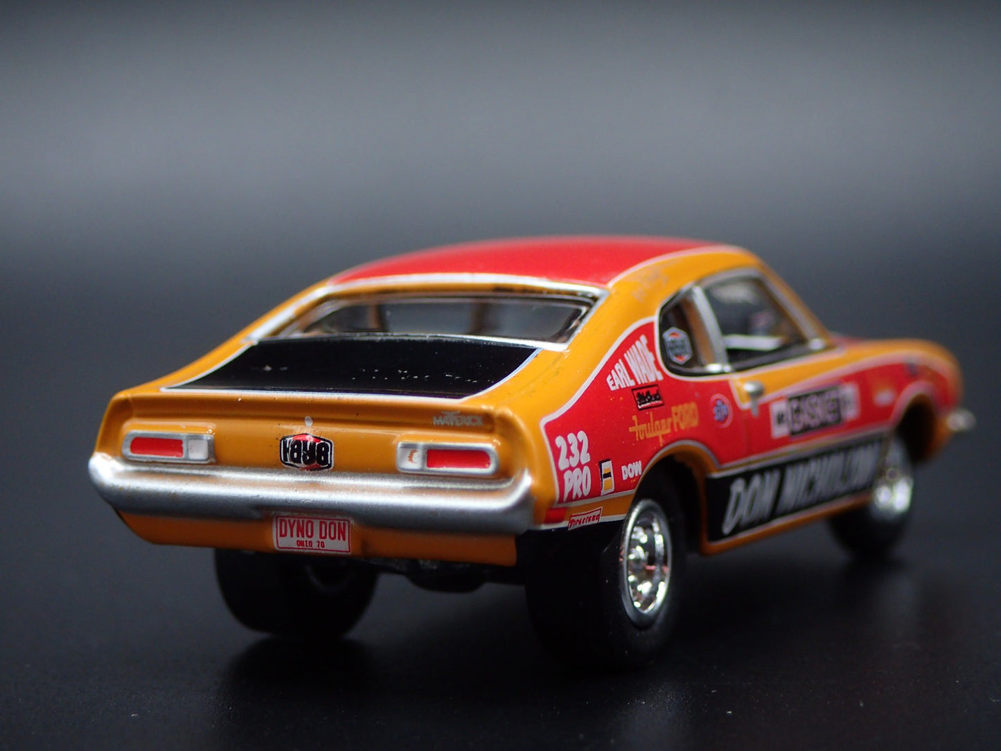 1970 70 FORD MAVERICK MR GASKET CO DON NICHOLSON 1:64 SCALE DIECAST MODEL CAR