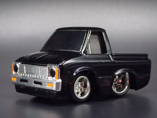 1981 81 TOYOTA HI LUX PICKUP TRUCK CAR TUNED BLACK 1/64 SCALE DIECAST MODEL CAR