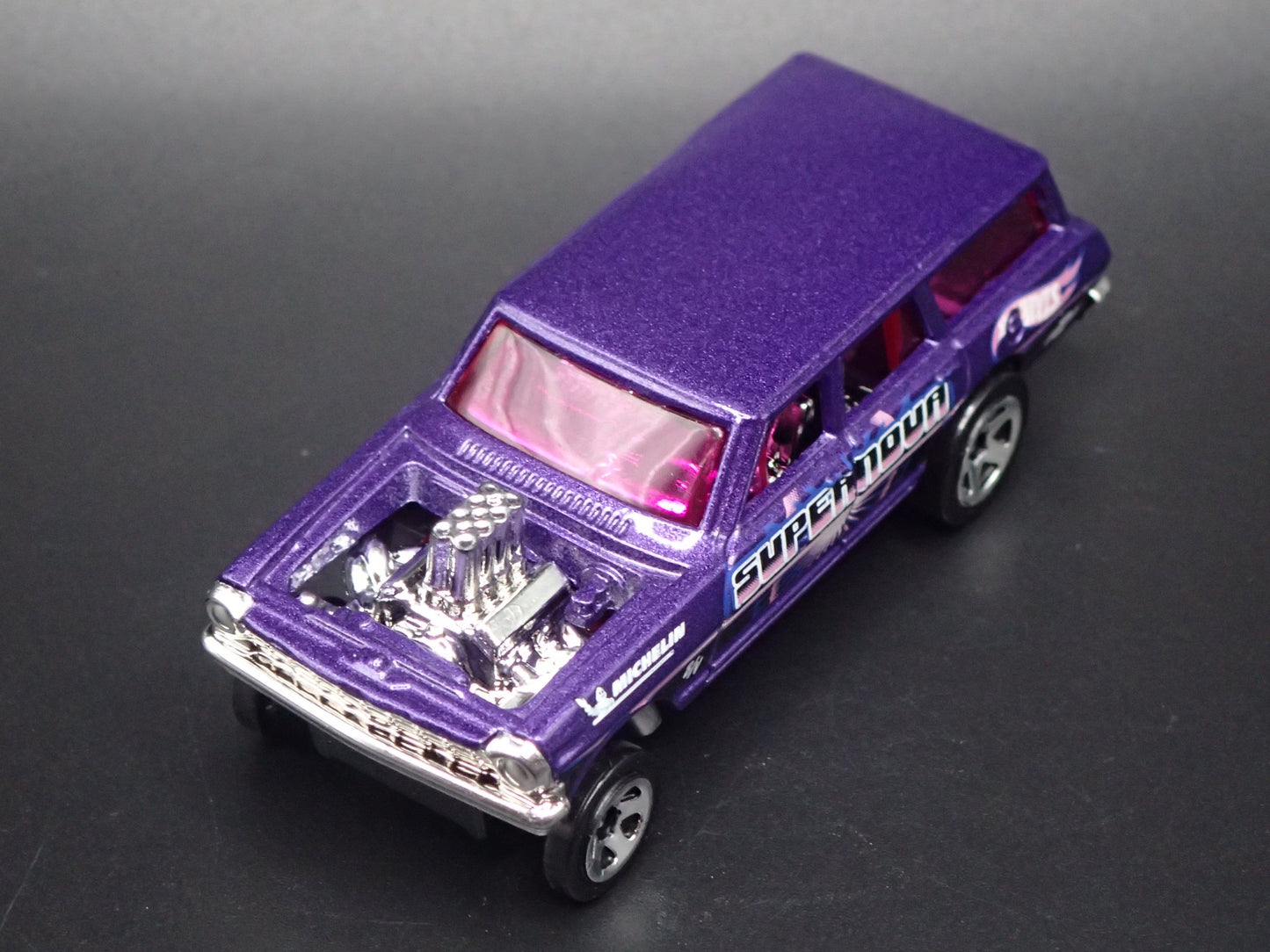 1964 CHEVY CHEVROLET NOVA II STATION WAGON GASSER 1:64 SCALE DIECAST MODEL CAR