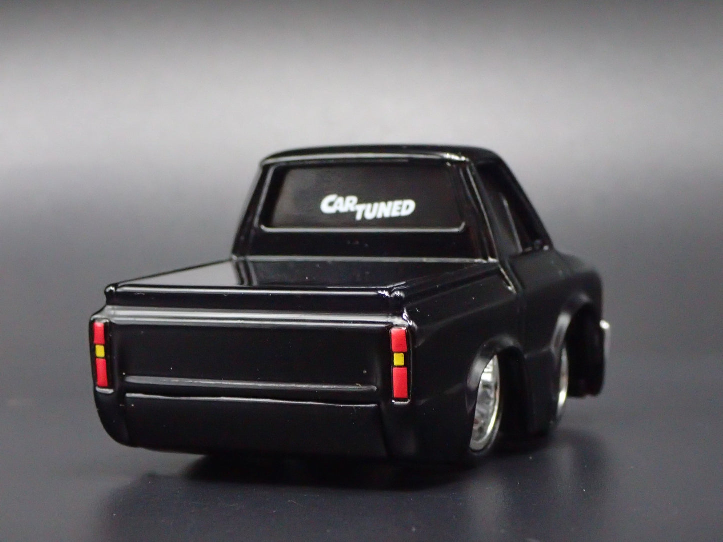1981 81 TOYOTA HI LUX PICKUP TRUCK CAR TUNED BLACK 1/64 SCALE DIECAST MODEL CAR
