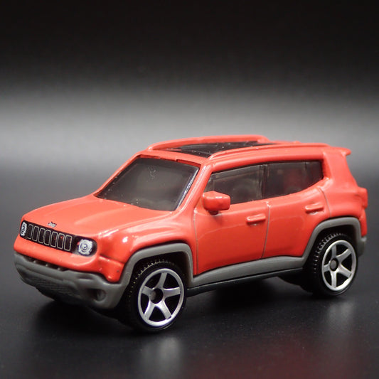 2015-2023 JEEP RENEGADE ORANGE 1/64 SCALE COLLECTIBLE DIORAMA DIECAST MODEL CAR