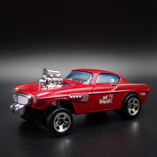 1961-1973 VOLVO P1800 GASSER NHRA RED 1:64 SCALE COLLECTIBLE DIECAST MODEL CAR