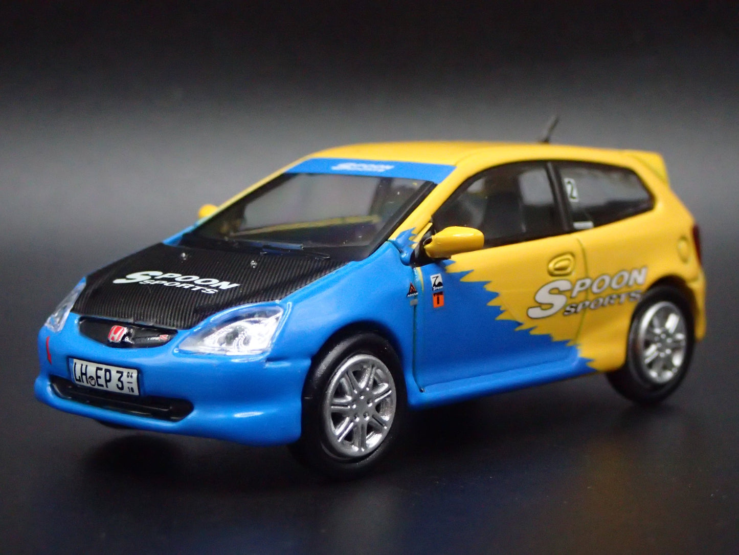 2007-2011 HONDA CIVIC TYPE R EP3 SPOON 1:64 SCALE COLLECTIBLE DIECAST MODEL CAR
