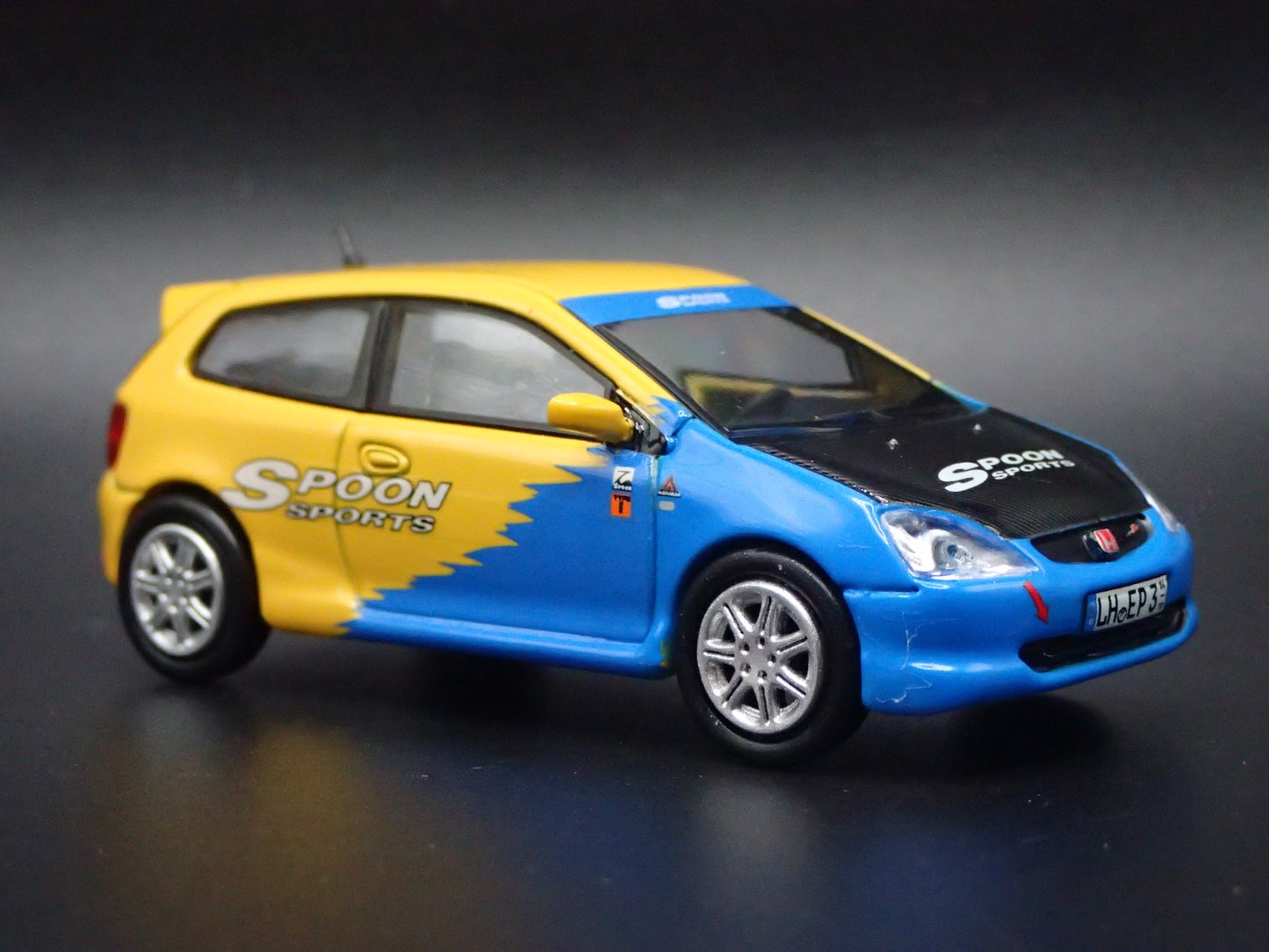 2007-2011 HONDA CIVIC TYPE R EP3 SPOON 1:64 SCALE COLLECTIBLE DIECAST MODEL CAR