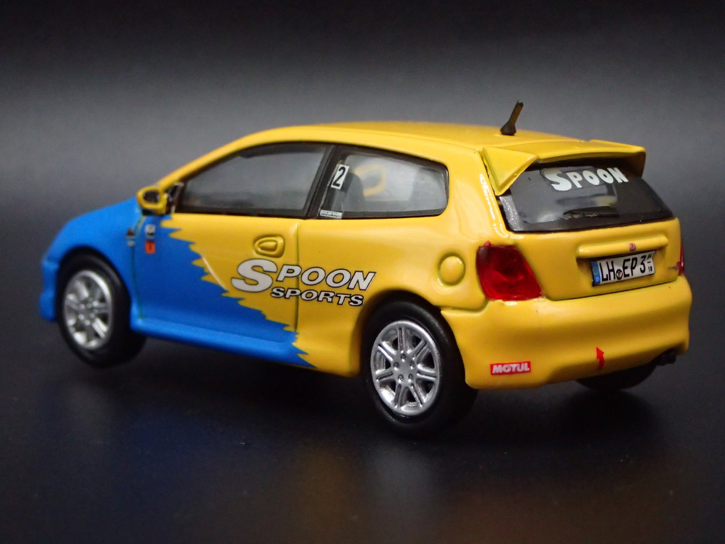 2007-2011 HONDA CIVIC TYPE R EP3 SPOON 1:64 SCALE COLLECTIBLE DIECAST MODEL CAR
