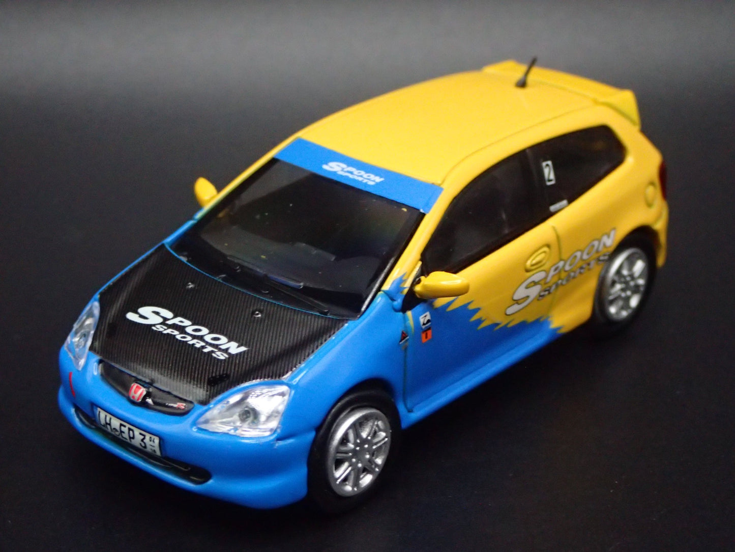 2007-2011 HONDA CIVIC TYPE R EP3 SPOON 1:64 SCALE COLLECTIBLE DIECAST MODEL CAR