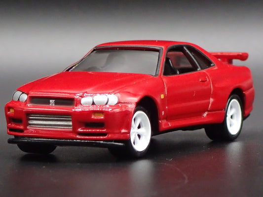 1999-2002 NISSAN SKYLINE GTR R34 BNR34 1:64 SCALE COLLECTIBLE DIECAST MODEL CAR
