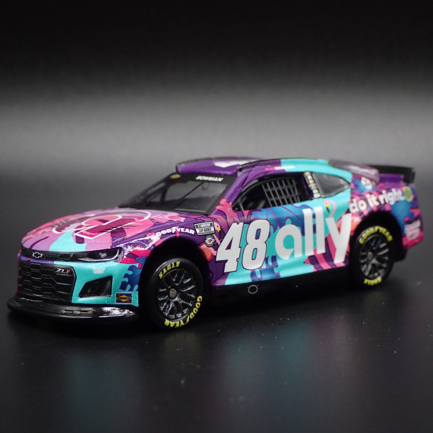 2023 23 CHEVY CAMARO ZL1 48 ALEX BOWMAN ALLY KOKER NASCAR 1:64 DIECAST MODEL CAR