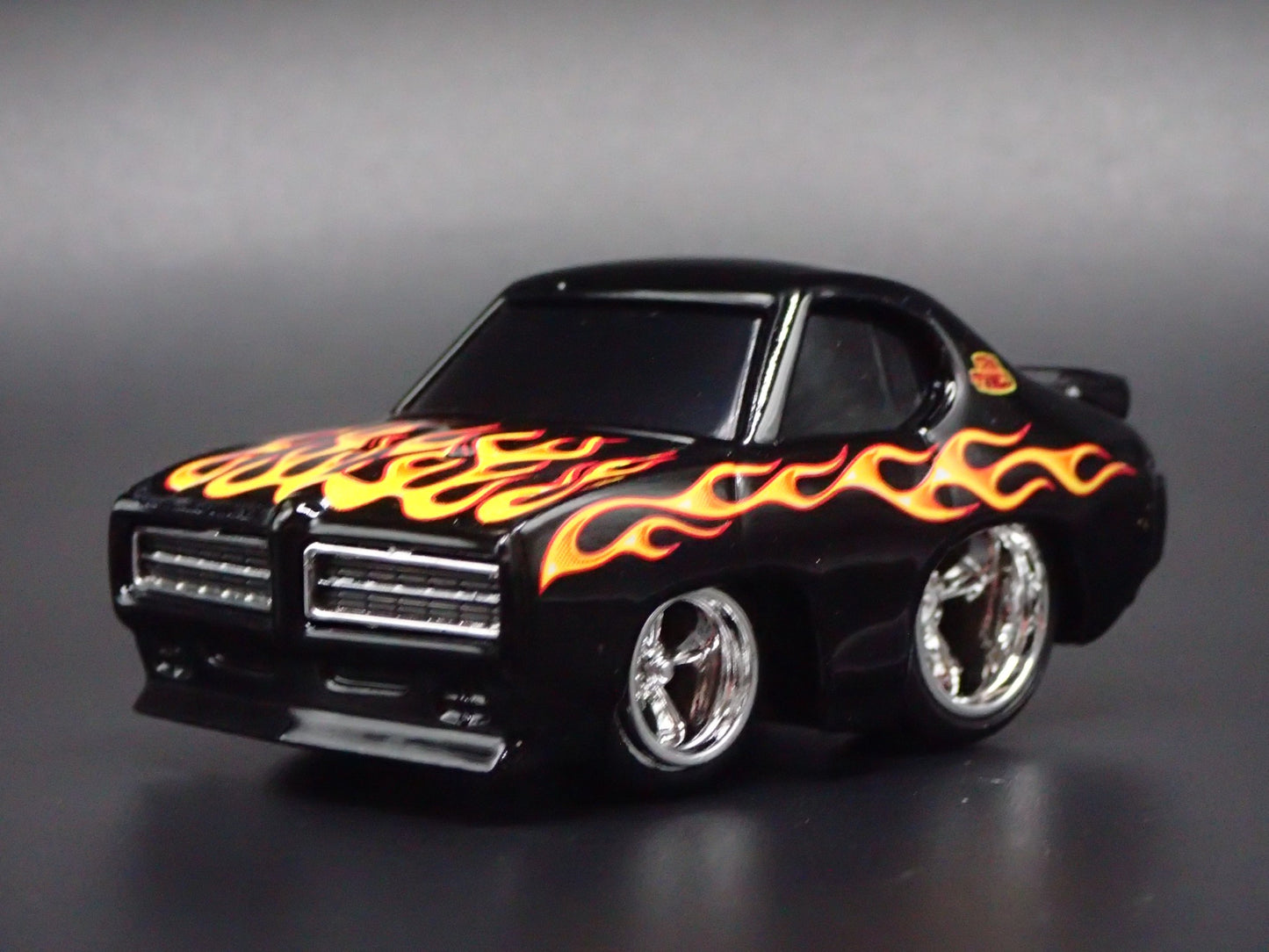 1969 69 PONTIAC GTO JUDGE CAR TUNED BLACK 1:64 SCALE DIORAMA DIECAST MODEL CAR
