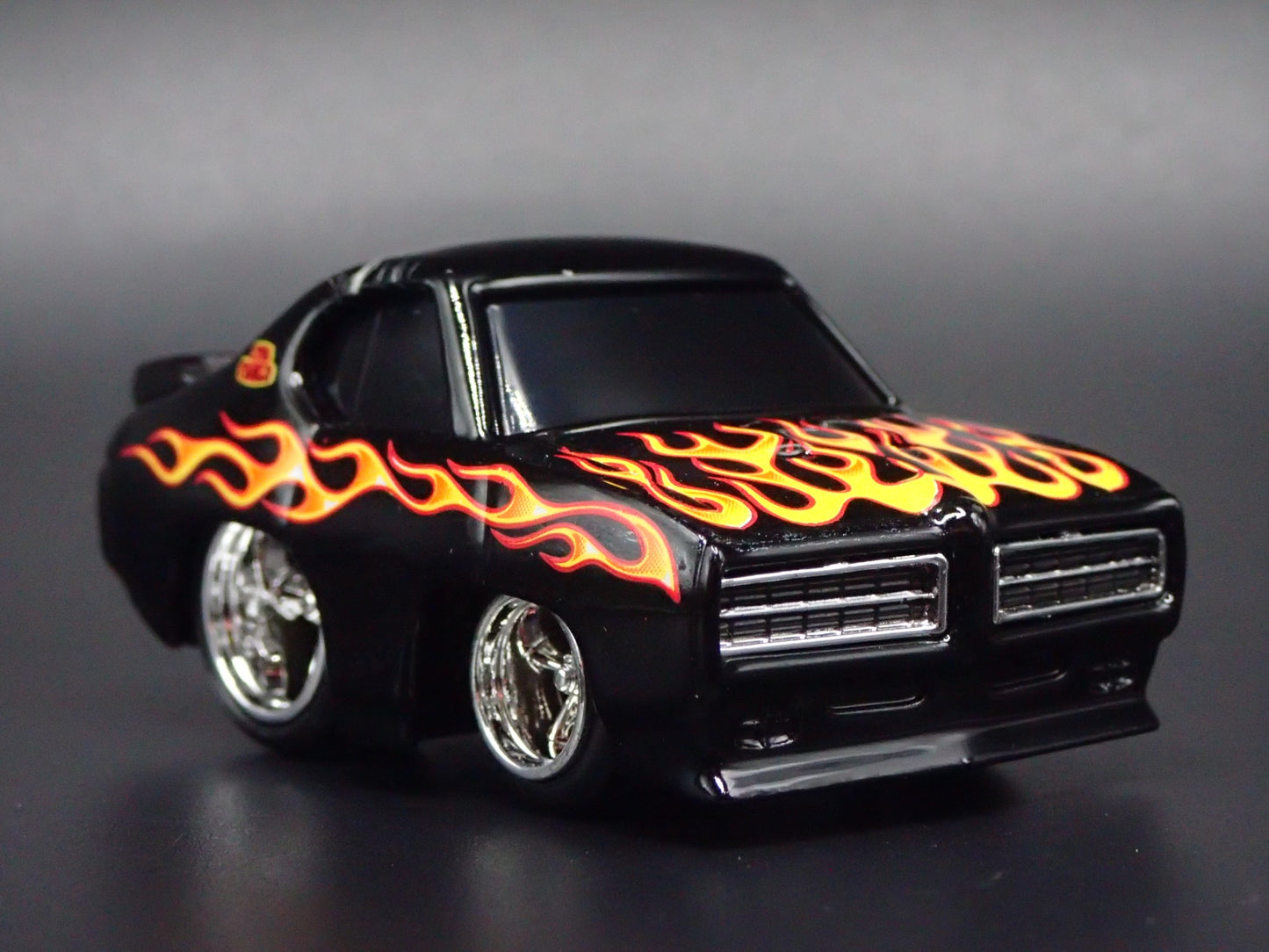 1969 69 PONTIAC GTO JUDGE CAR TUNED BLACK 1:64 SCALE DIORAMA DIECAST MODEL CAR