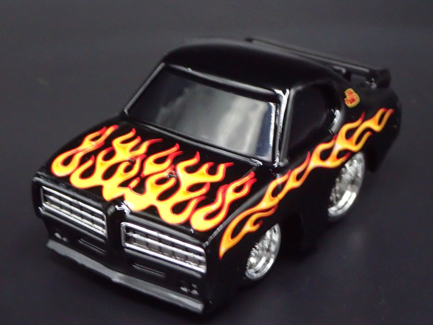 1969 69 PONTIAC GTO JUDGE CAR TUNED BLACK 1:64 SCALE DIORAMA DIECAST MODEL CAR