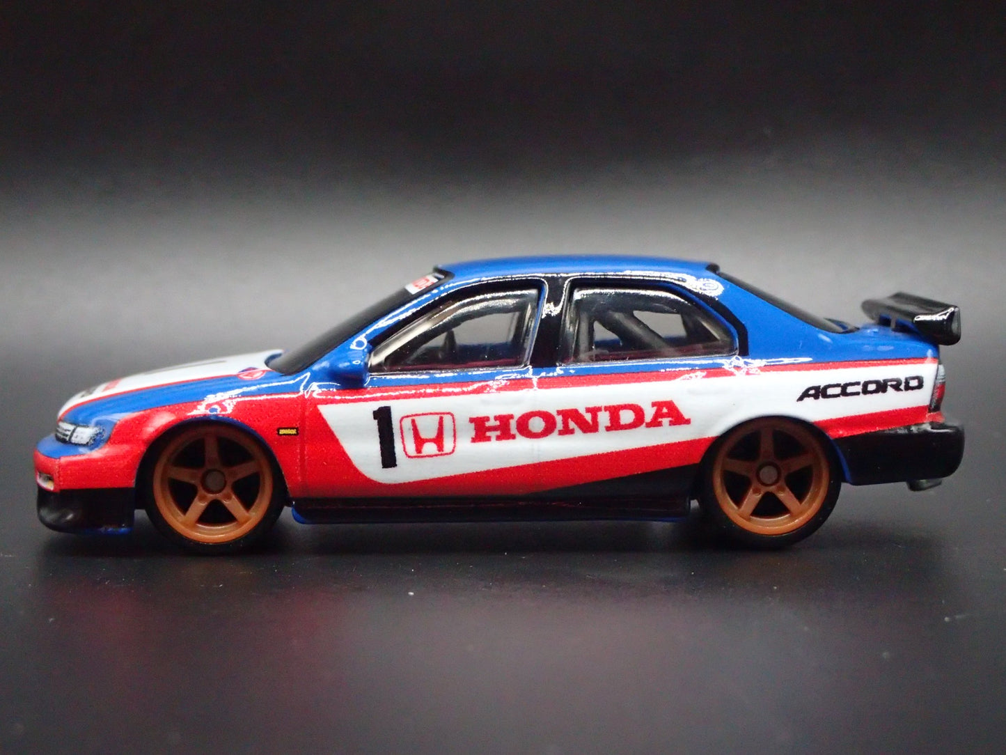 1994-1998 HONDA ACCORD 4 FOUR DOOR BLUE 1/64 SCALE COLLECTIBLE DIECAST MODEL CAR