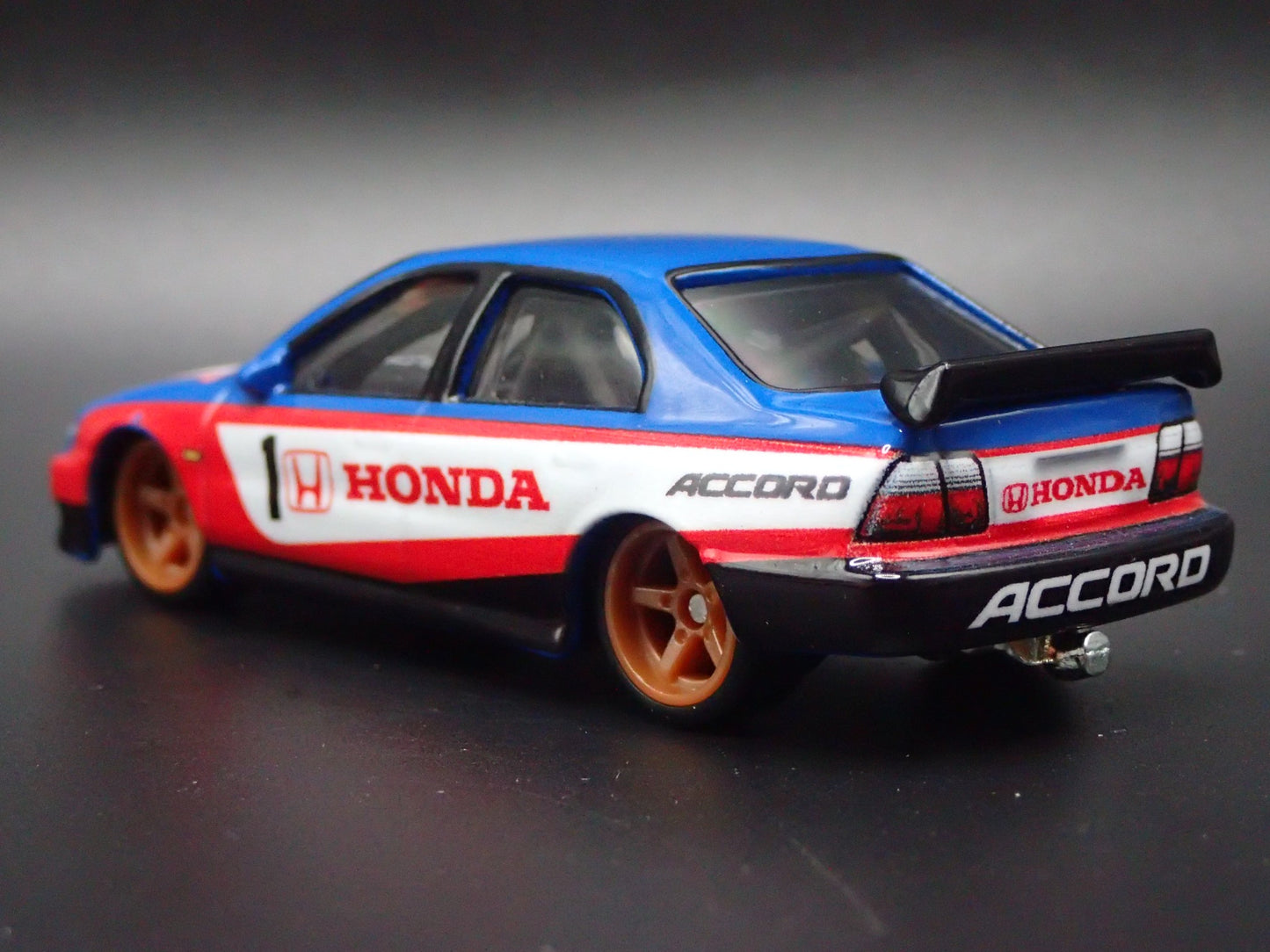 1994-1998 HONDA ACCORD 4 FOUR DOOR BLUE 1/64 SCALE COLLECTIBLE DIECAST MODEL CAR