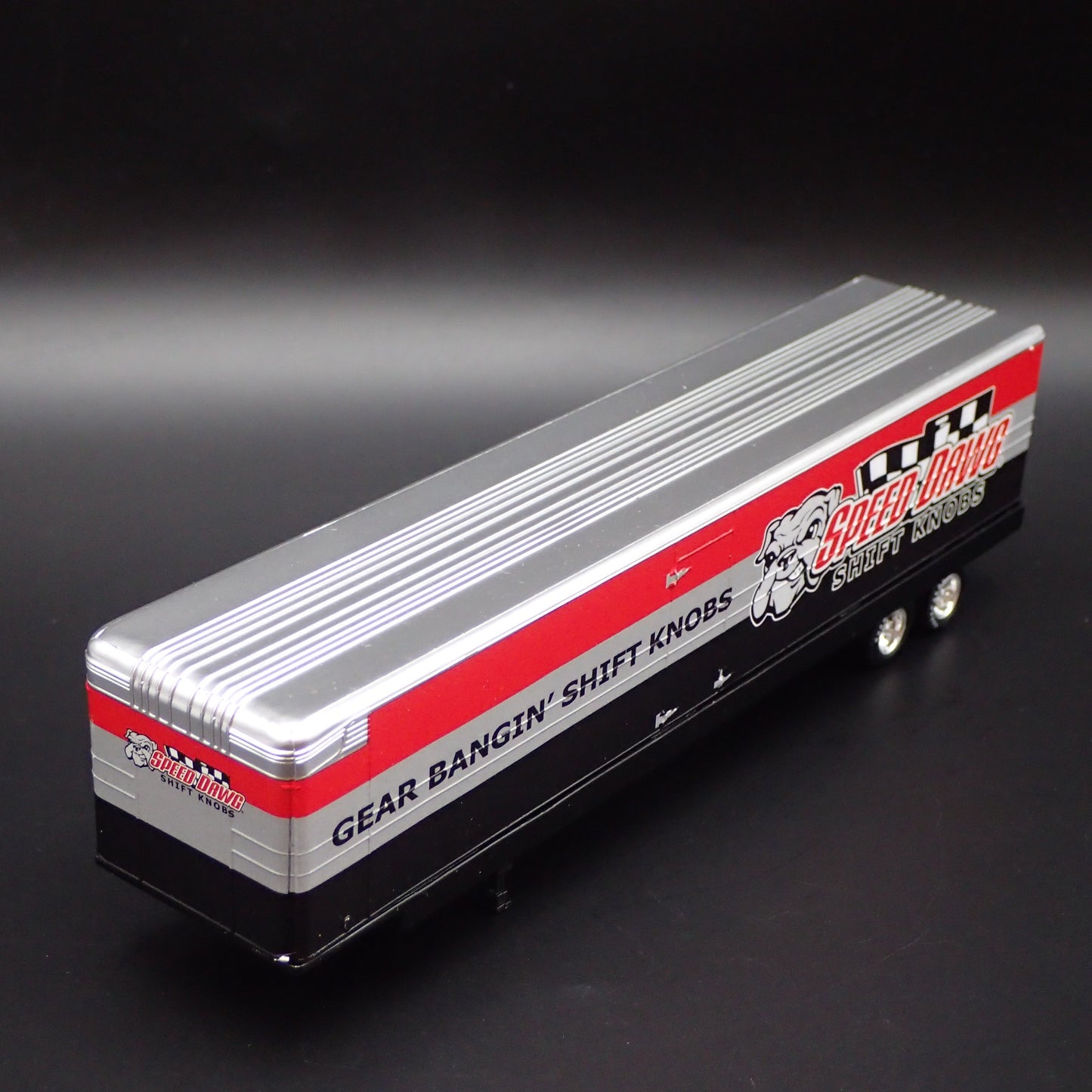 SPEED DAWG SEMI BOX CAR HAULER TRAILER RARE 1:64 SCALE DIORAMA DIECAST MODEL CAR