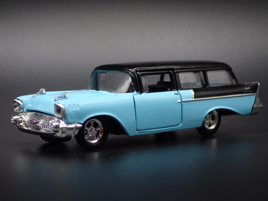 1957 57 CHEVY CHEVROLET HANDYMAN STATION WAGON 1:64 SCALE DIECAST MODEL CAR