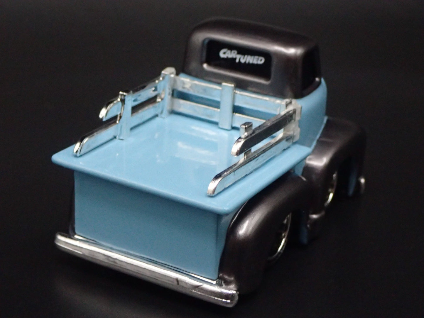 1950 50 GMC COE PICKUP TRUCK CAR TUNED BLUE 1:64 SCALE DIORAMA DIECAST MODEL CAR