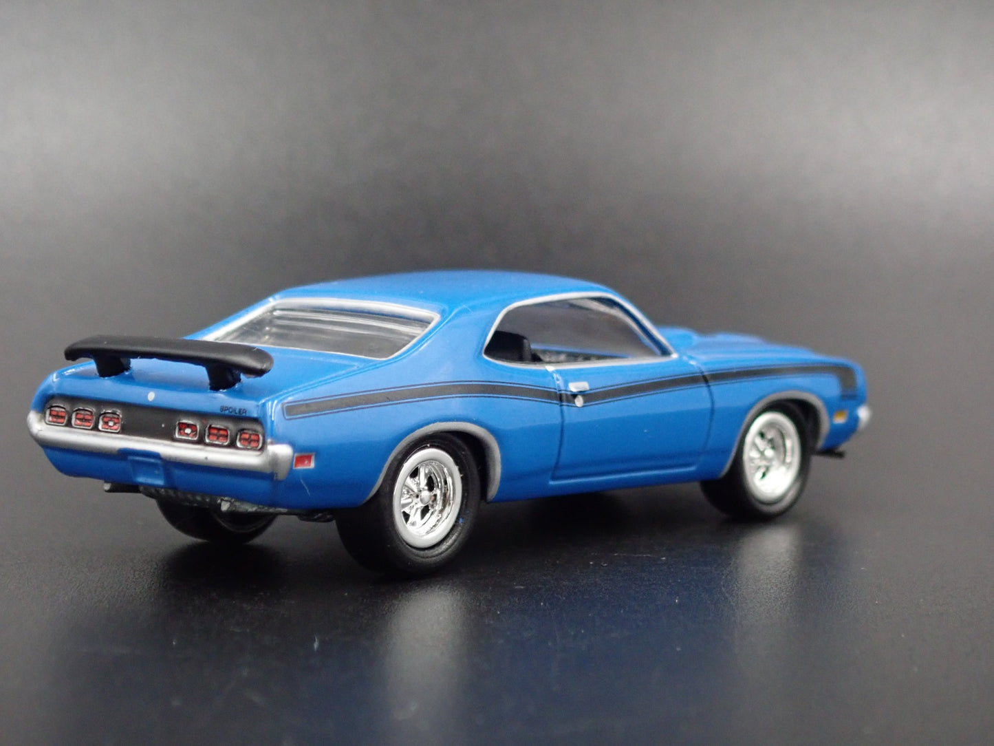1971 71 MERCURY CYCLONE SPOILER BLUE RARE 1/64 SCALE DIORAMA DIECAST MODEL CAR