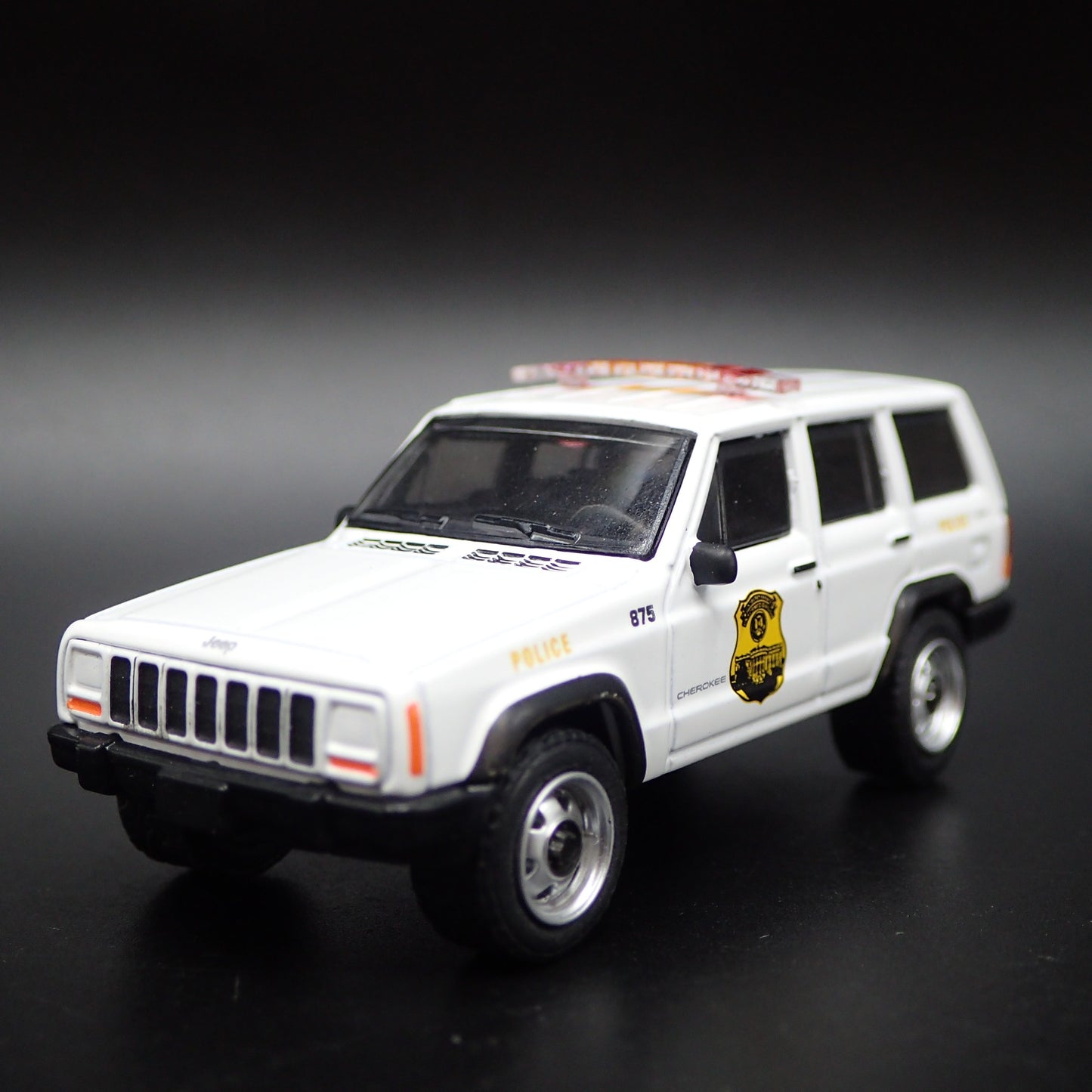 JEEP CHEROKEE XJ SPORT USA SECRET SERVICE POLICE 1:64 SCALE DIECAST MODEL CAR